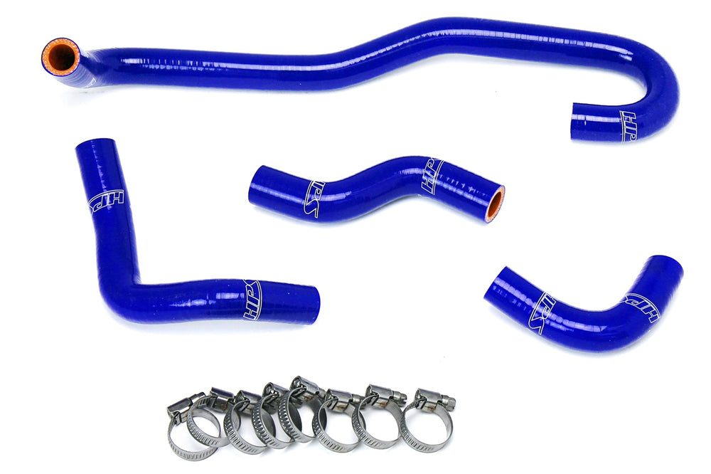 HPS Performance High Temp Reinforced Silicone Heater Coolant Hose Kit Blue 57-1655-BLUE