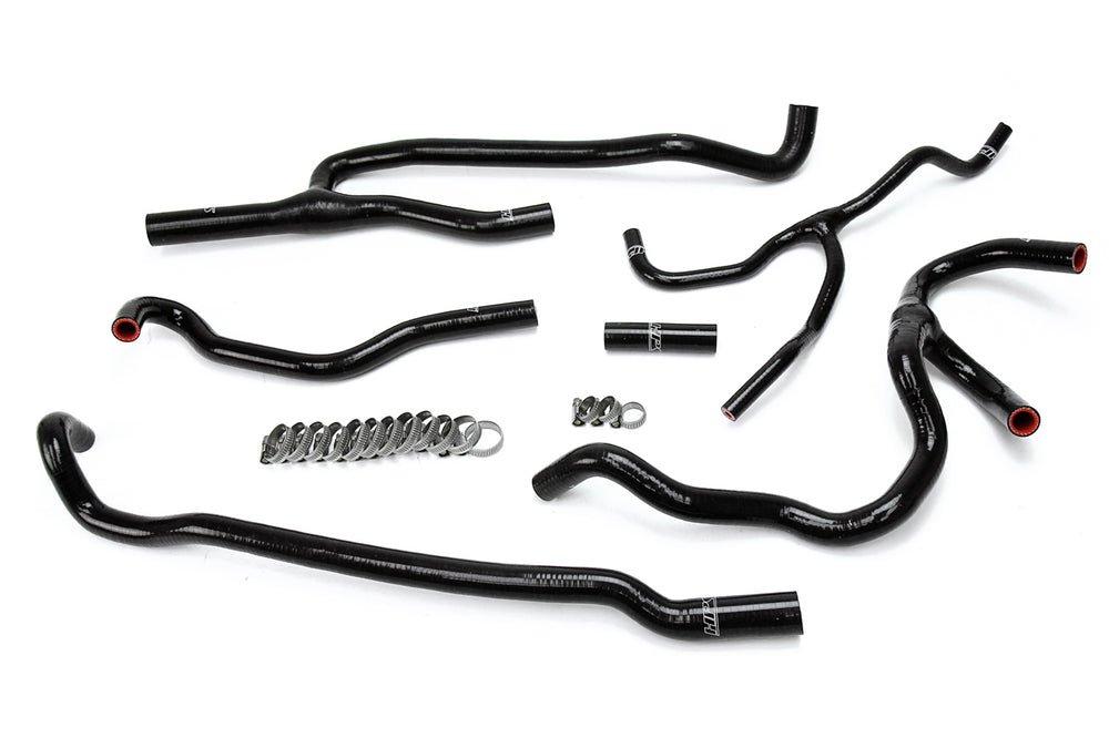 HPS Performance High Temp Reinforced Silicone Heater Coolant Hose Kit Black 57-1660-BLK