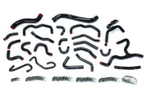 HPS Performance High Temp Reinforced Silicone Radiator and Heater Coolant Hose Kit Black 57-1670-BLK