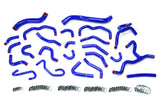 HPS Performance High Temp Reinforced Silicone Radiator and Heater Coolant Hose Kit Blue 57-1670-BLUE