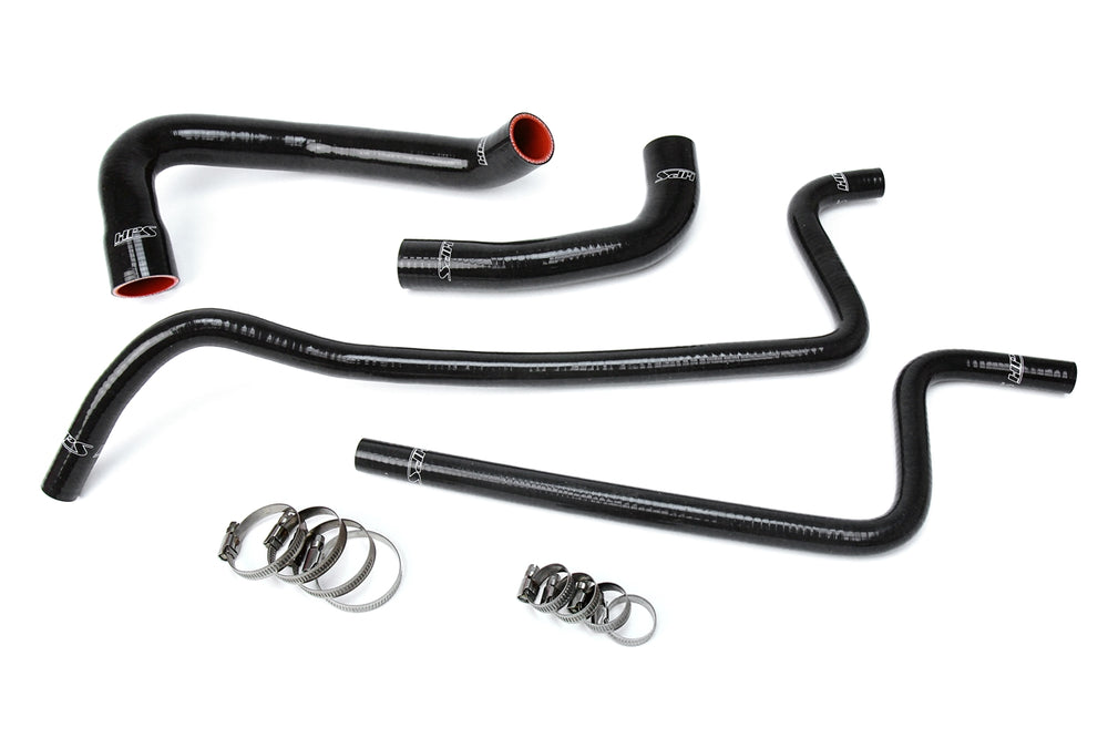 HPS Performance High Temp Reinforced Silicone Radiator and Heater Coolant Hose Kit Black 57-1689-BLK
