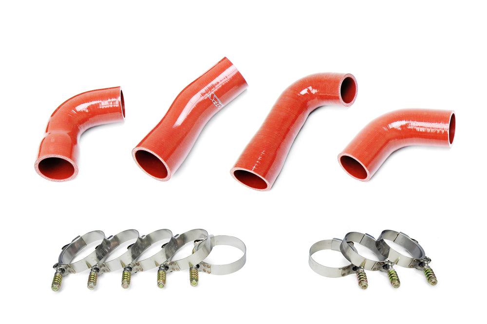 HPS Performance Silicone Transmission Oil Cooler Coolant Hose Kit Mack Trucks 2007-2016 MP7 Engine Replace OE Part # 20934539  21548313  24926501  21209748 Orange 57-1721