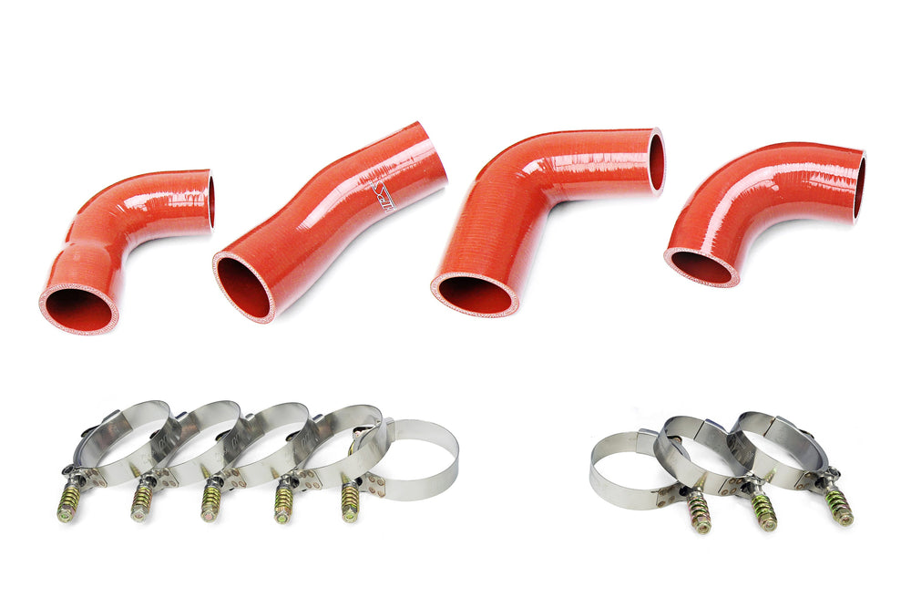HPS Performance Silicone Transmission Oil Cooler Coolant Hose Kit Mack Trucks 2007-2016 MP7 Engine Replace OE Part # 85134464  21794125  21251570  21794132  21794129 Orange 57-1722