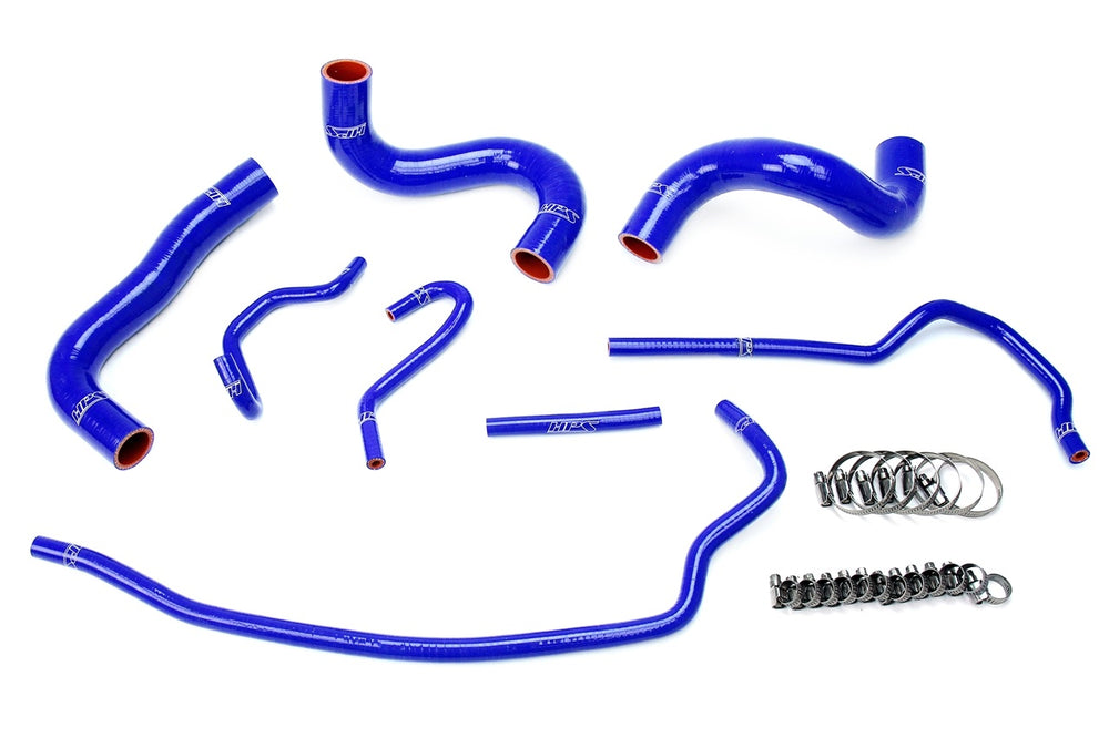 HPS Performance High Temp Reinforced Silicone Radiator Coolant Hose Kit Blue 57-1723-BLUE