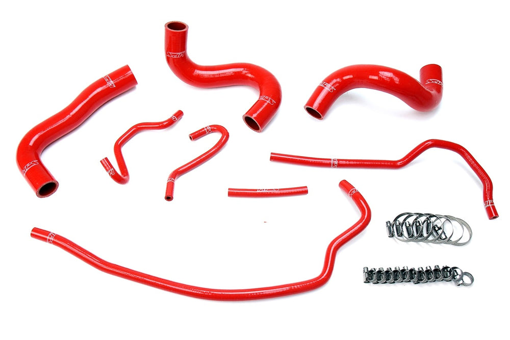 HPS Performance High Temp Reinforced Silicone Radiator Coolant Hose Kit Red 57-1723-RED