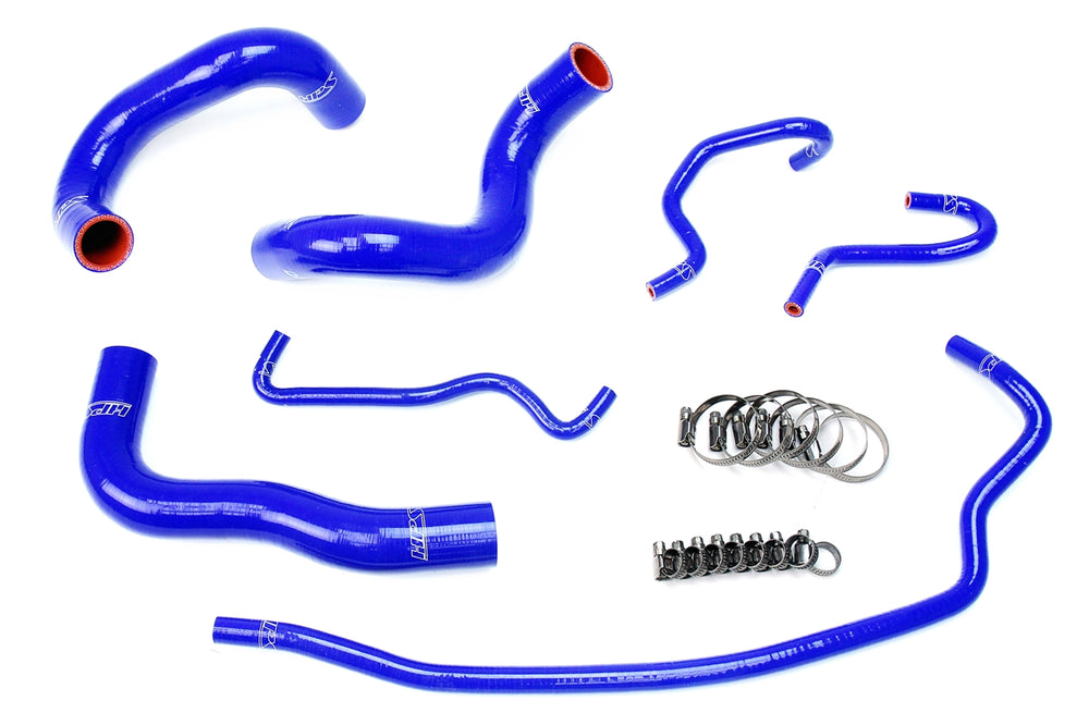 HPS Performance High Temp Reinforced Silicone Radiator Coolant Hose Kit Blue 57-1724-BLUE