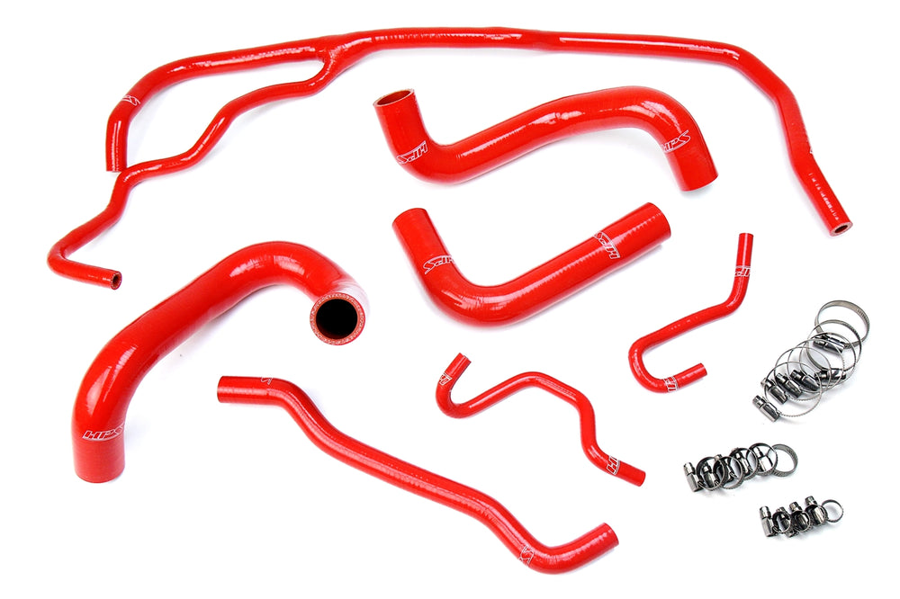 HPS Performance High Temp Reinforced Silicone Radiator Coolant Hose Kit Red 57-1725-RED