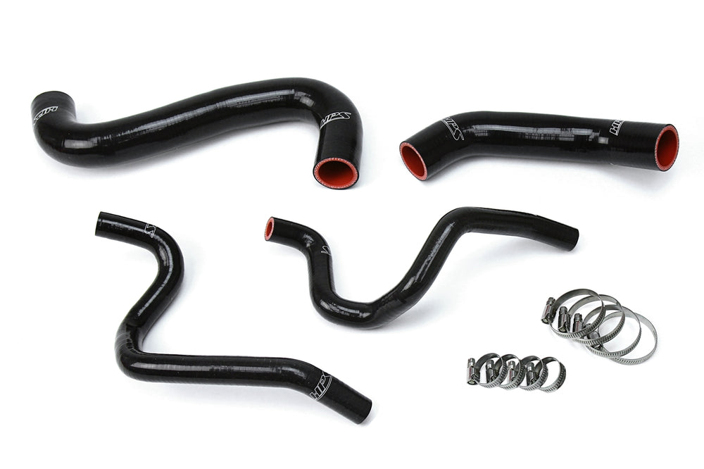 HPS Performance High Temp Reinforced Silicone Radiator and Heater Coolant Hose Kit Black 57-1731-BLK