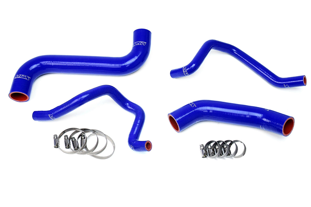 HPS Performance High Temp Reinforced Silicone Radiator and Heater Coolant Hose Kit Blue 57-1733-BLUE