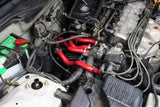 HPS Performance High Temp Reinforced Silicone Heater Coolant Hose Kit, Red, 57-1773-RED