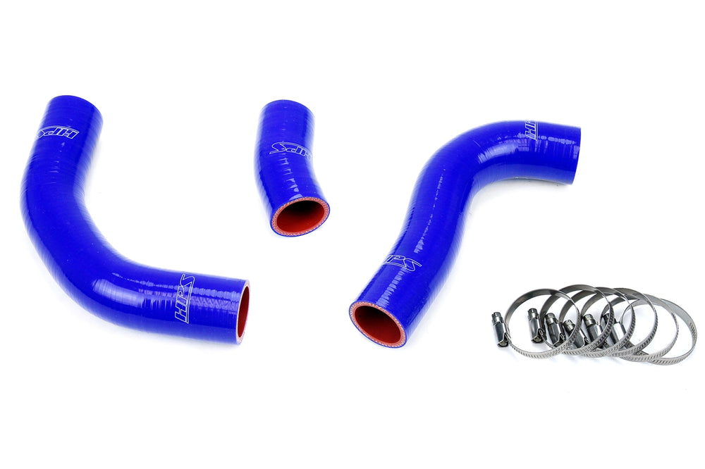 HPS Performance High Temp Reinforced Silicone Radiator Coolant Hose Kit Blue 57-1776-BLUE