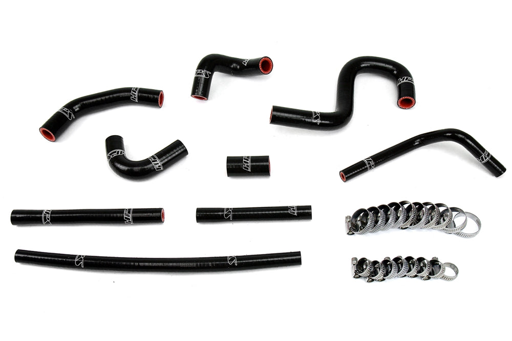 HPS Performance High Temp Reinforced Silicone Heater Coolant Hose Kit Black 57-1798-BLK