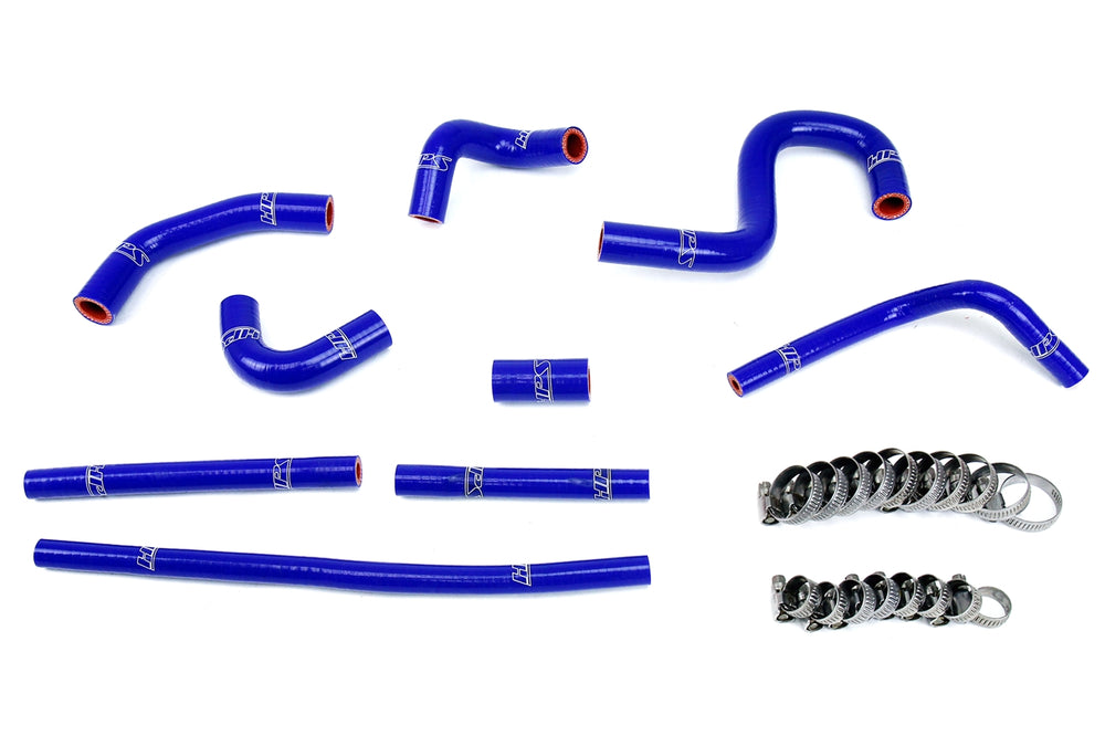 HPS Performance High Temp Reinforced Silicone Heater Coolant Hose Kit Blue 57-1798-BLUE