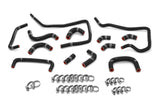 HPS Performance High Temp Reinforced Silicone Ancillary Coolant Hose Kit Black 57-1807-BLK