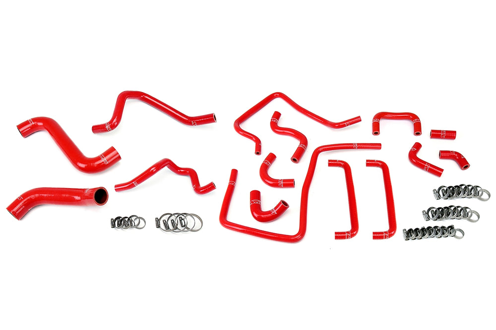 HPS Performance High Temp Reinforced Silicone Radiator Heater and Ancillary Coolant Hose Kit Red 57-1815-RED