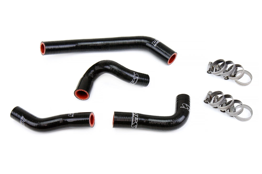 HPS Performance High Temp Reinforced Silicone Radiator Coolant Hose Kit Black 57-1825-BLK