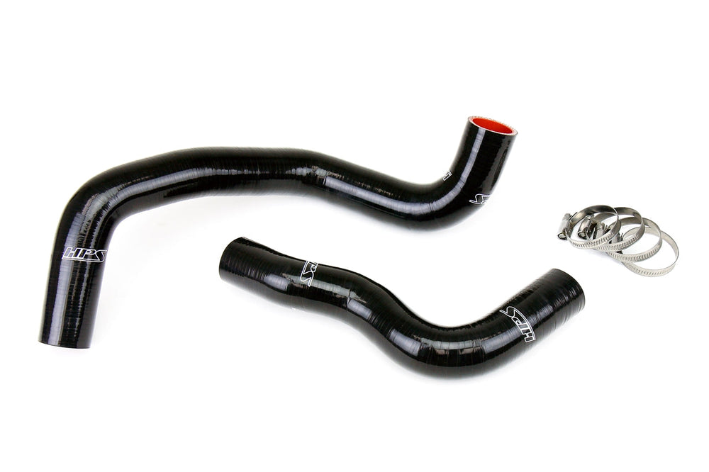 HPS Performance High Temp Reinforced Silicone Radiator Coolant Hose Kit Black 57-1833-BLK