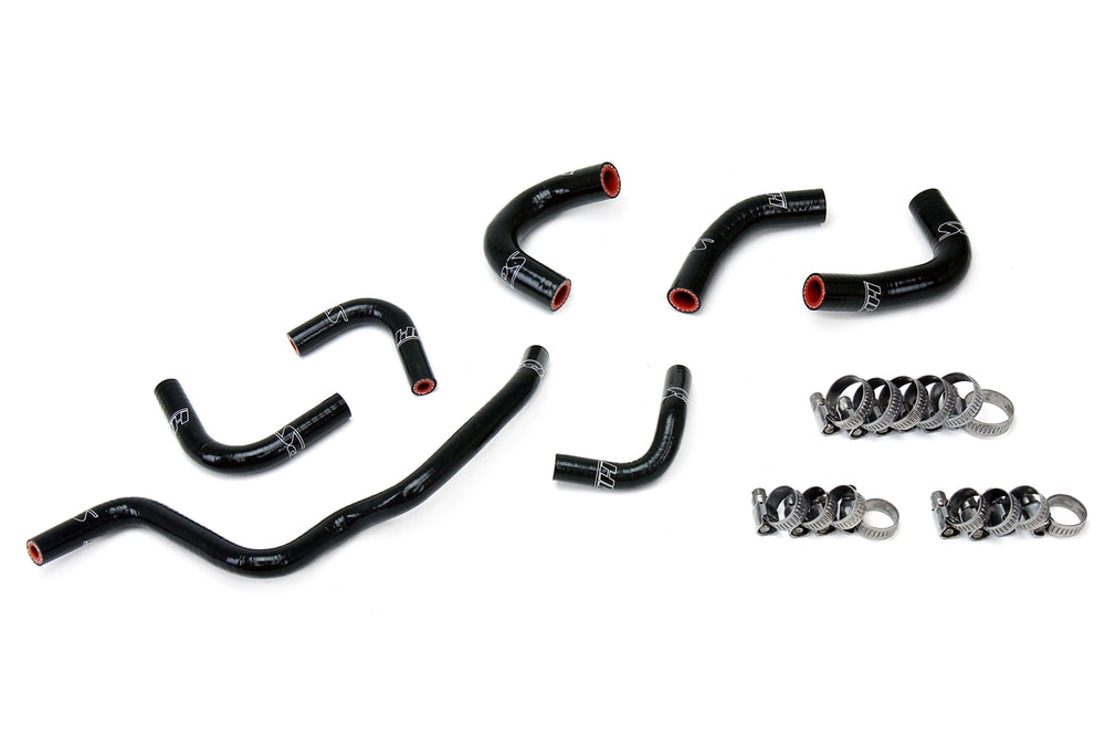 HPS Performance High Temp Reinforced Silicone Oil Cooler and Throttle Body Coolant Hose Kit Black 57-1857-BLK