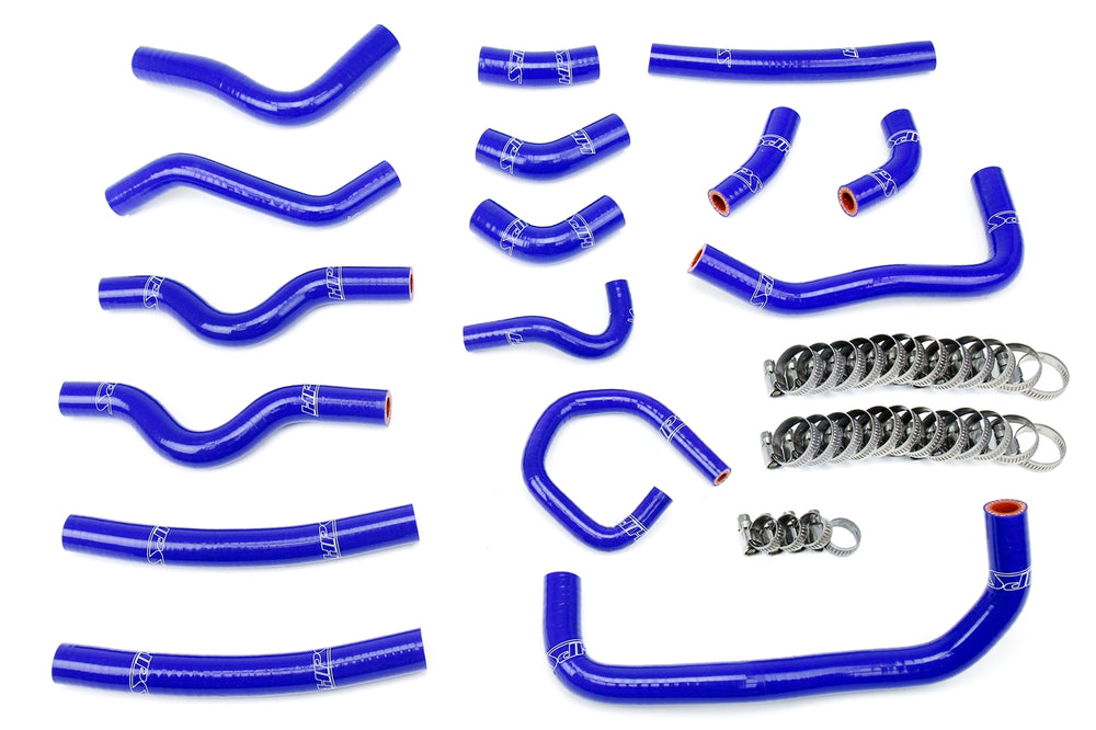 HPS Performance High Temp Reinforced Silicone Heater Coolant Hose Kit Blue 57-1913-BLUE