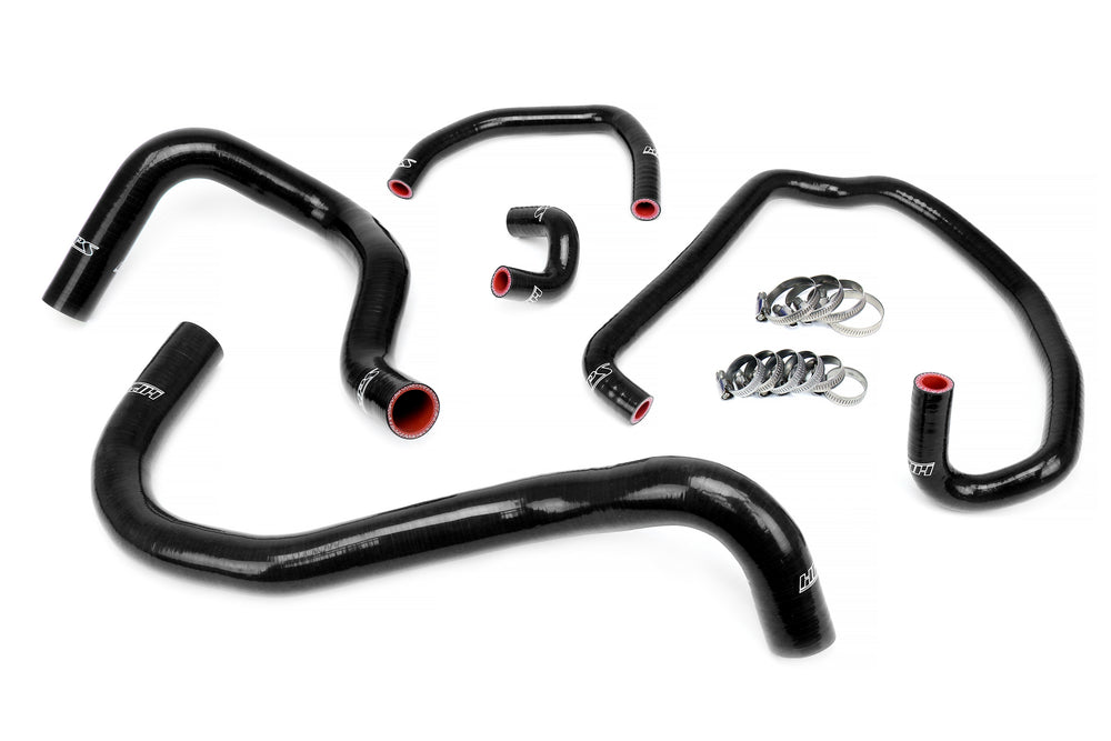 HPS Performance High Temp Reinforced Silicone Radiator and Heater Coolant Hose Kit Black 57-1921-BLK