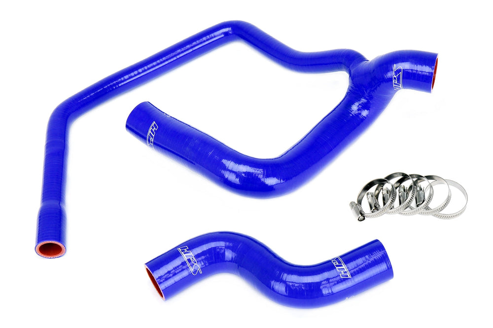 HPS Performance High Temp Reinforced Silicone Radiator Coolant Hose Kit Blue 57-2032-BLUE