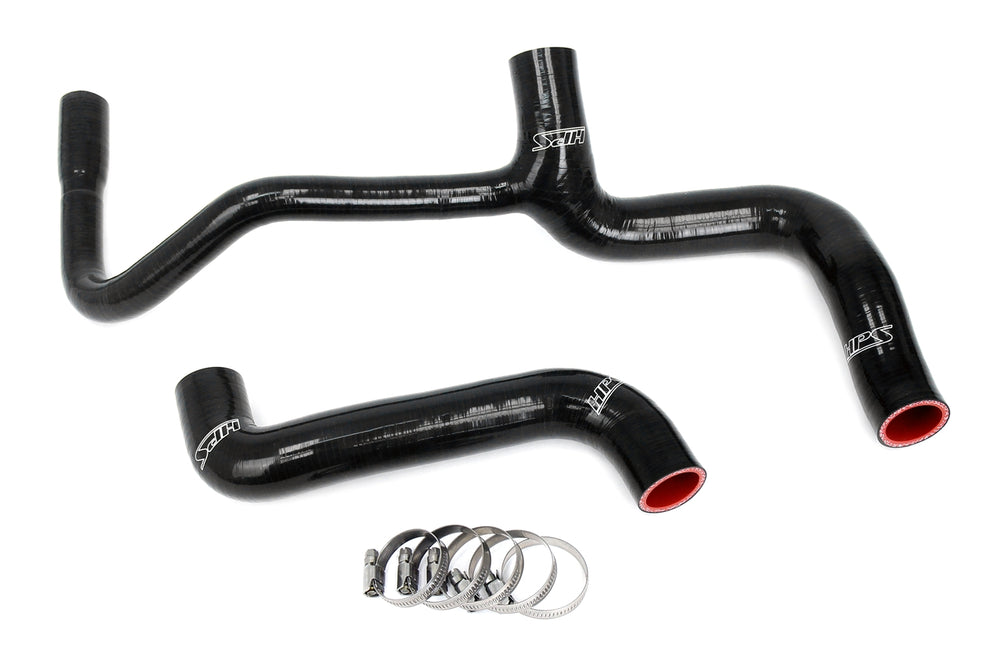 HPS Performance High Temp Reinforced Silicone Radiator Coolant Hose Kit Black 57-2037-BLK
