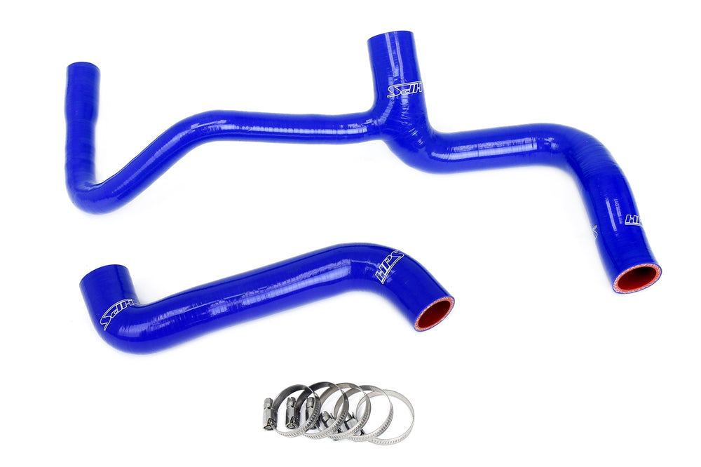 HPS Performance High Temp Reinforced Silicone Radiator Coolant Hose Kit Blue 57-2037-BLUE