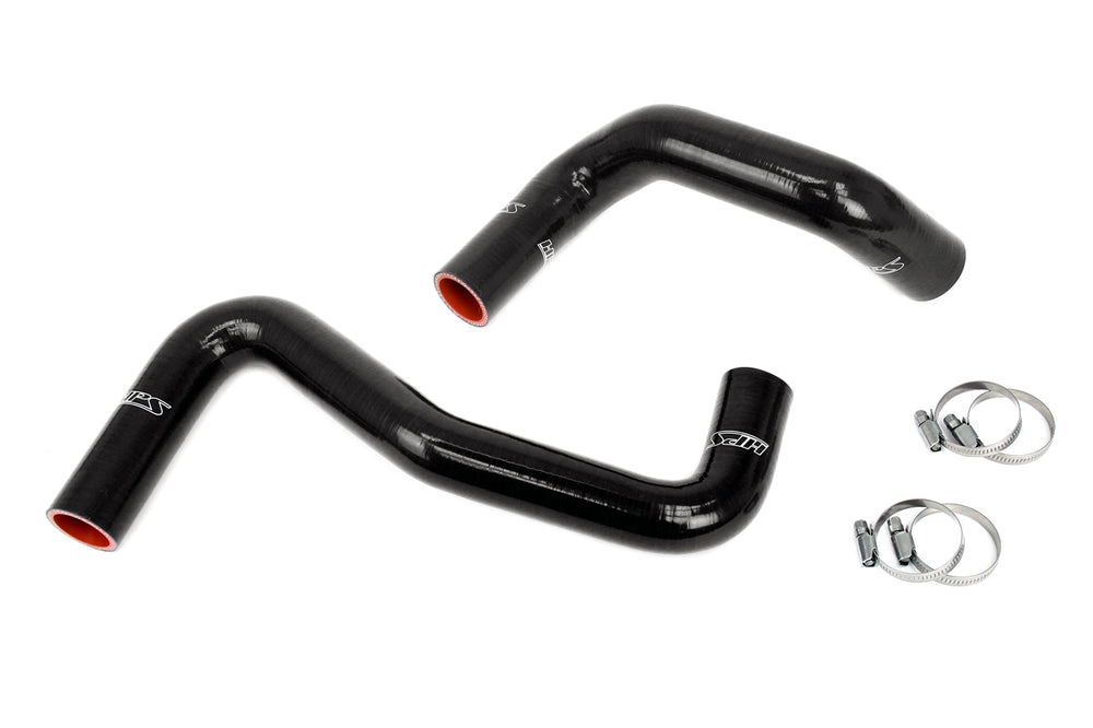 HPS Silicone Radiator Hose Kit Nissan 1989-1998 240SX with LS Swap LS1 water pump 8 o'clock thermostat SR20DET radiator Black 57-2058-BLK