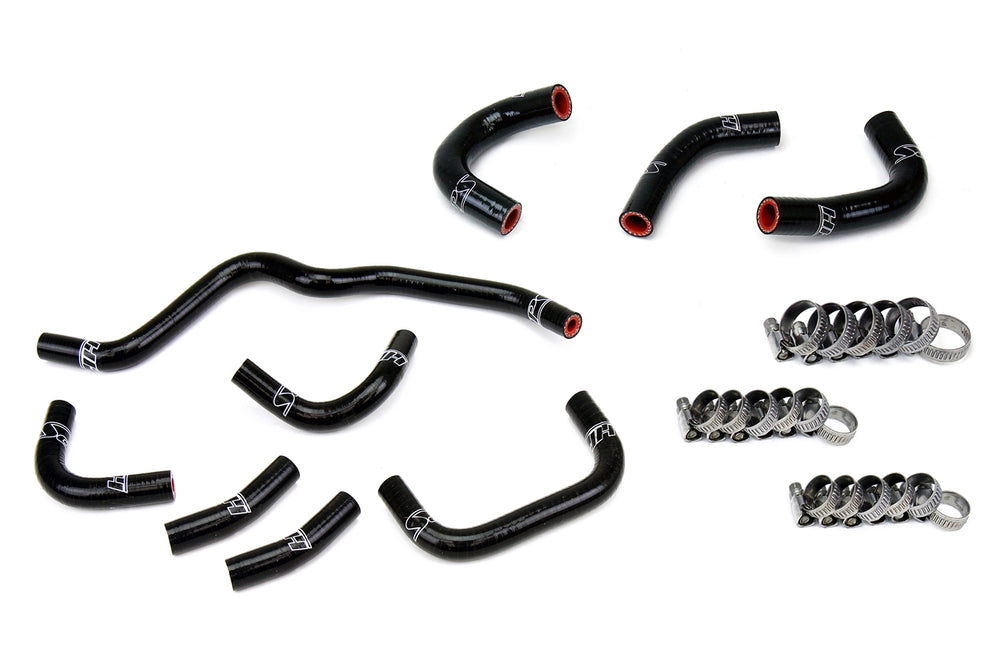 HPS Performance High Temp Reinforced Silicone Oil Cooler and Throttle Body Coolant Hose Kit Black 57-2079-BLK