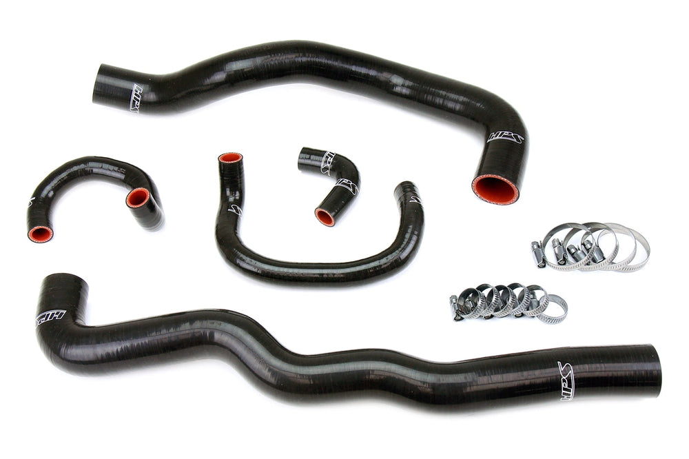 HPS Performance Silicone Radiator and Heater Coolant Hose Kit 98-05 Lexus GS300 GS400 with 2JZ-GTE VVT-i Swap Black 57-2082-BLK