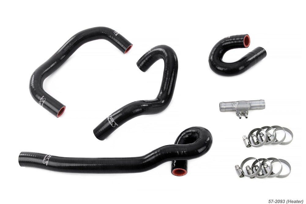HPS Silicone Heater Hose Kit 1995-1998 Nissan Skyline GTR R33 RB26DETT BCNR33 Black 57-2093-BLK
