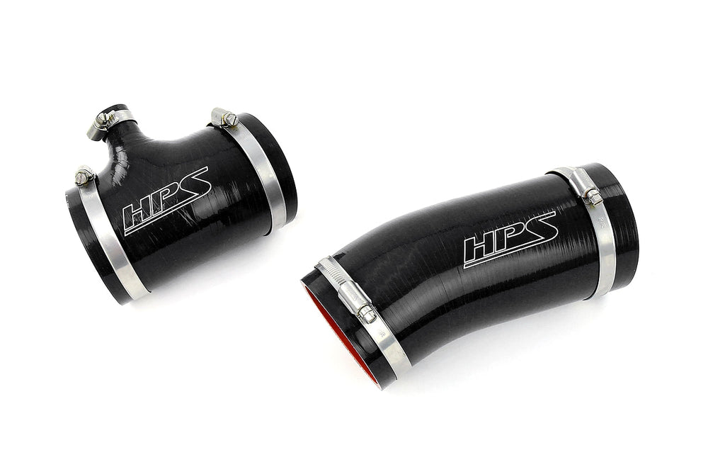 HPS Performance High Temp Reinforced Silicone Air Intake Hose Kit Black 57-2104-BLK