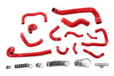 HPS Silicone Radiator Heater and Ancillary Coolant Hose Kit 1995-1998 Nissan Skyline GTR R33 RB26DETT BCNR33 Red 57-2135-RED