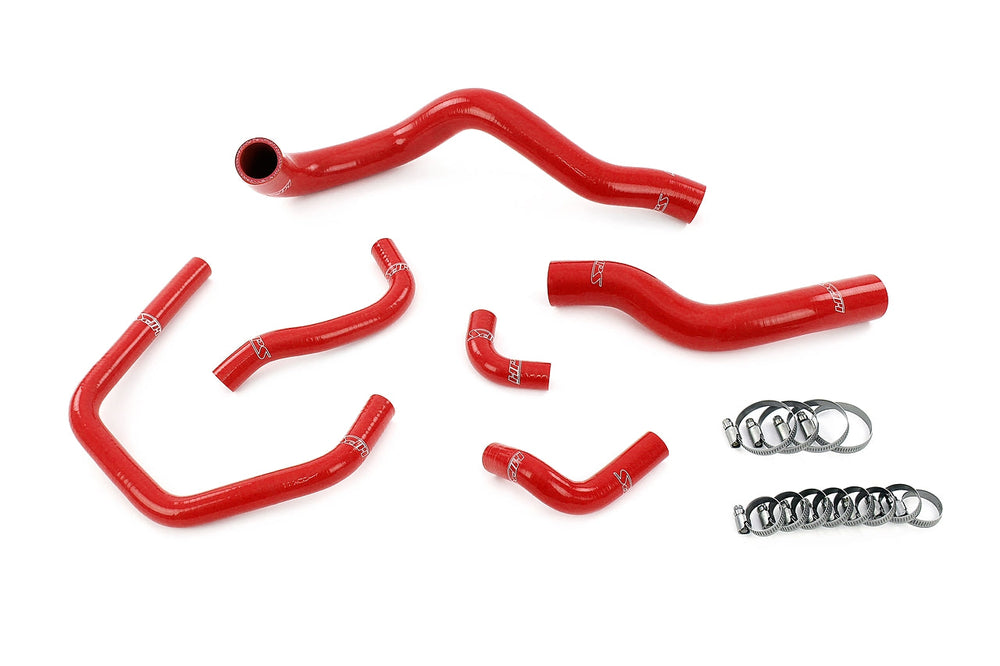 HPS Performance High Temp Reinforced Silicone Radiator and Heater Coolant Hose Kit Red 57-2147-RED