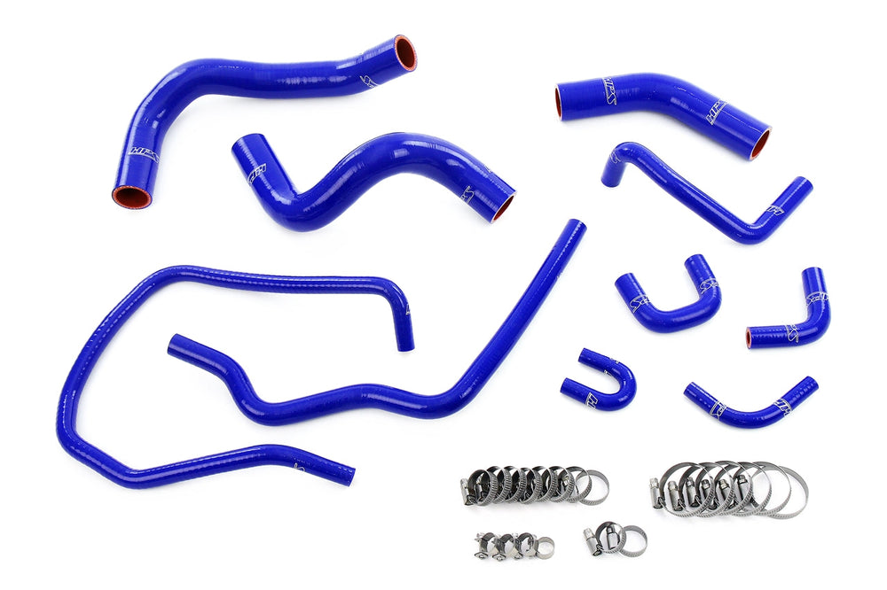 HPS Performance High Temp Reinforced Silicone Radiator Coolant Hose Kit Blue 57-2167-BLUE