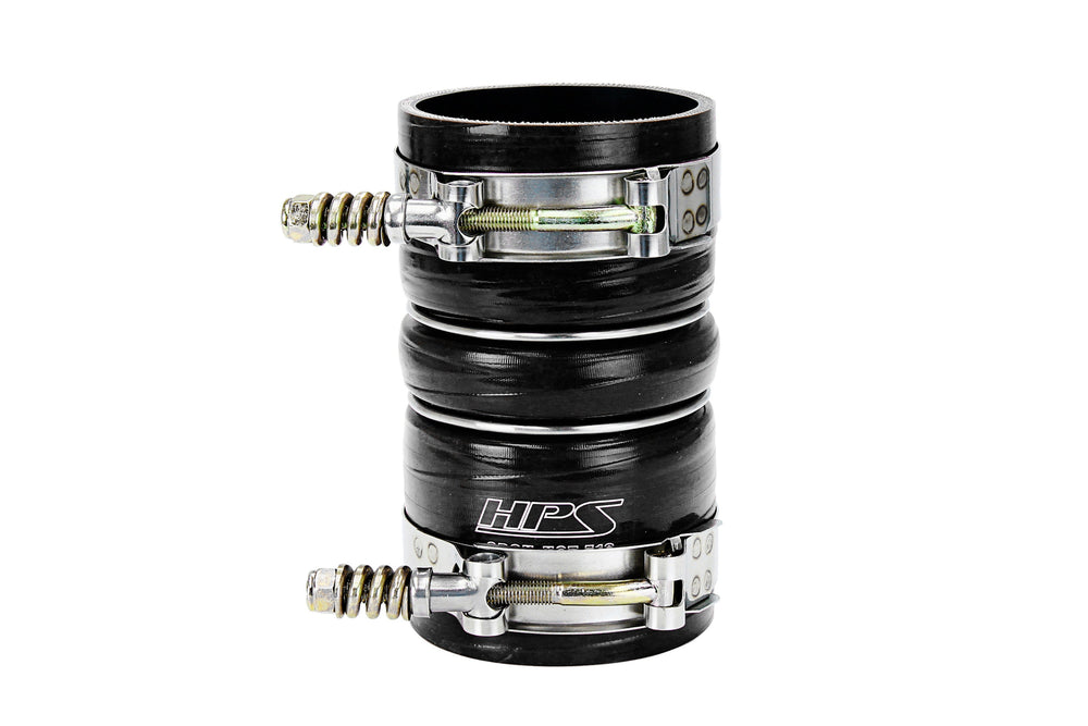 HPS Silicone Intercooler Boot Hose with Clamps Black 57-2239-BLK replace OEM part # 3C34-6C640-CA 3C34-6C640-DA