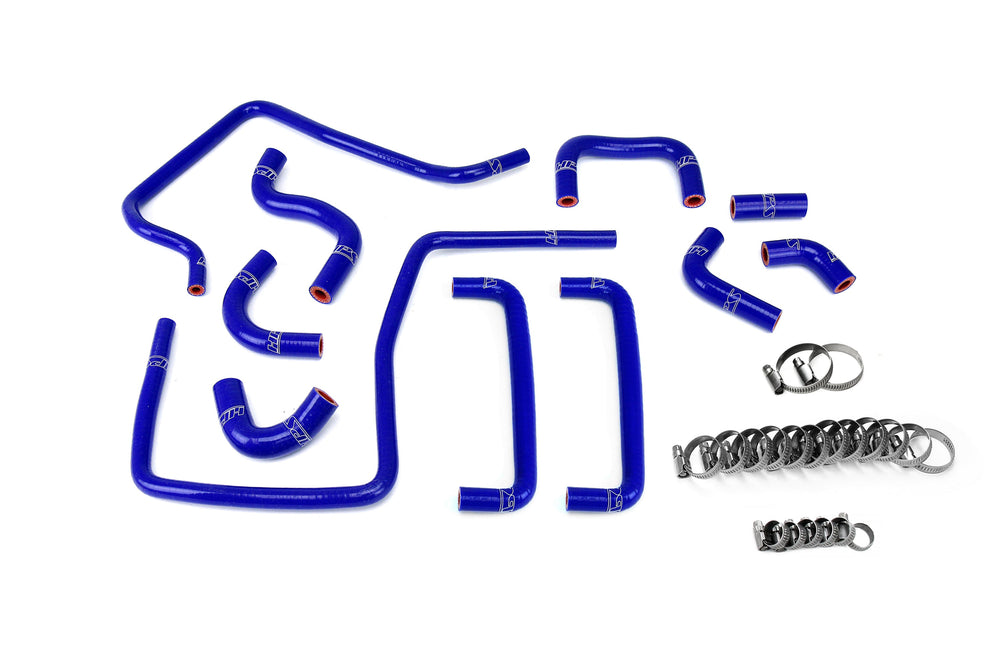 HPS Performance High Temp Reinforced Silicone Ancillary Coolant Hose Kit Blue 57-2266-BLUE