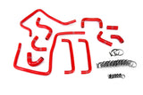 HPS Performance High Temp Reinforced Silicone Ancillary Coolant Hose Kit Red 57-2266-RED