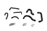 HPS Performance High Temp Reinforced Silicone Ancillary and Oil Cooler Coolant Hose Kit Black 57-2274-BLK