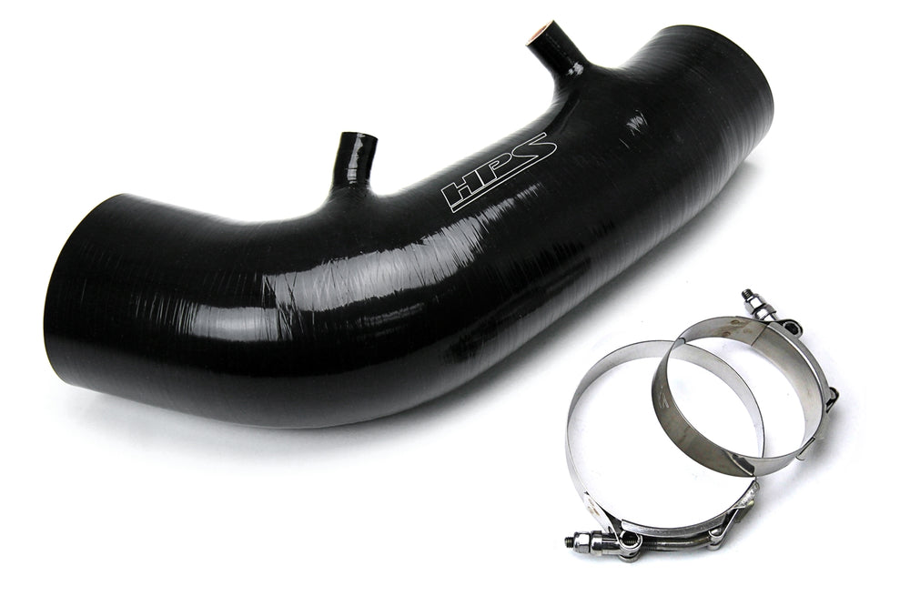 HPS Performance High Temp Reinforced Silicone Air Intake Hose Kit Black 57-3004-BLK