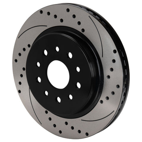 Wilwood SRP Drilled & Slotted Performance Rotor - Right Hand Side - Black Electro Coat