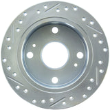 Stoptech 85-87 Toyota Corolla Drilled/Slotted Disc Brake Rotor - Left