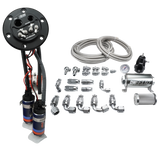 Deatschwerks X2 Series Fuel Pump Hanger w/ Dual DW420 Pumps/PTFE Plumbing kit for 92-00 Honda Civic