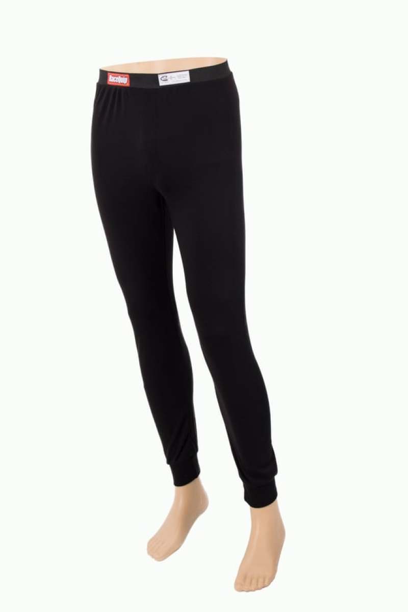 RaceQuip SFI 3.3 Fire Retardant Long John Underwear Bottoms Youth Medium Black