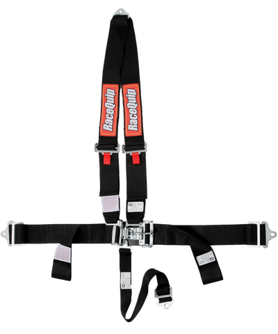 RaceQuip Black L & L V4pt Seat Belt