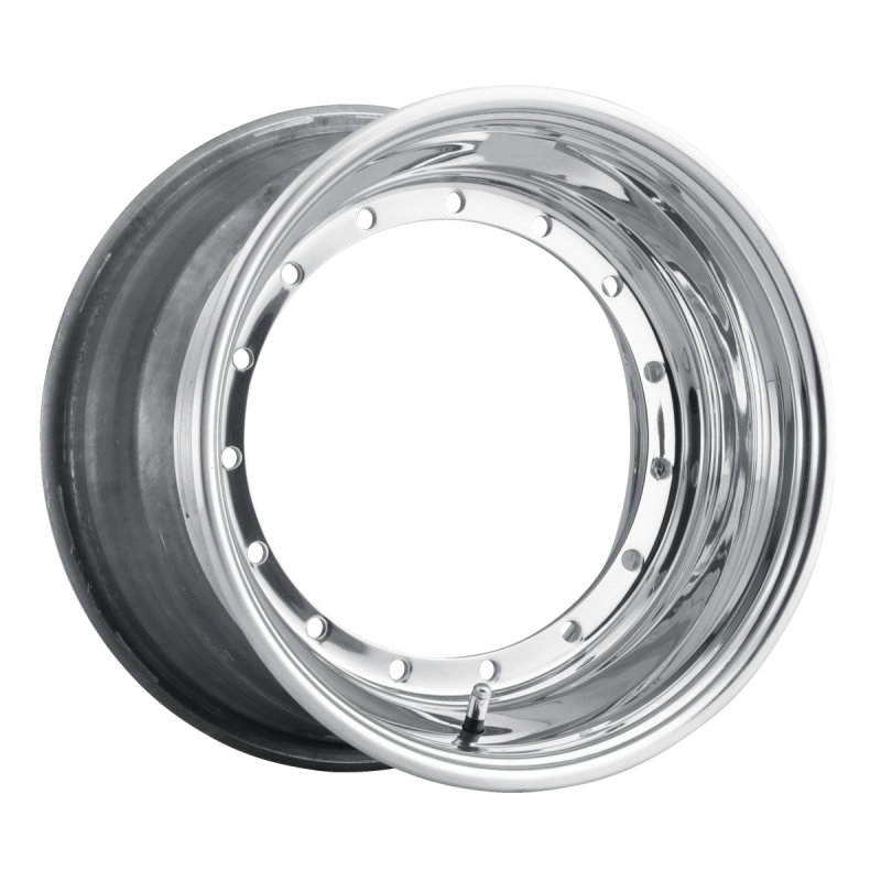 Weld Midget Direct Mount 13x8 / 5x9.75 / 3 BS - Polished Shell - Polished OBL Wheel