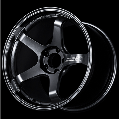 Advan GT 19x9.0 +55 5-130 71.6mm Bore Machining & Racing Hyper Black Wheel