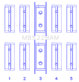 King Engine Bearings Mitsubishi 4G52 (Size +0.50mm) Main Bearing Set