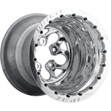 Weld Alpha-1 15x15 / 5x4.75 / 4 BS / 3.18 HB - Polished Center - Polished Shell - DBL MT Wheel
