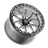 Weld S85 Beadlock 17x11/5x120.65/7.7 BS/3.18 HB - Black Center - Polished Shell - Black SBL Wheel